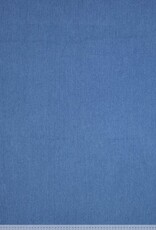 Katoen stretch twill denim donker blauw