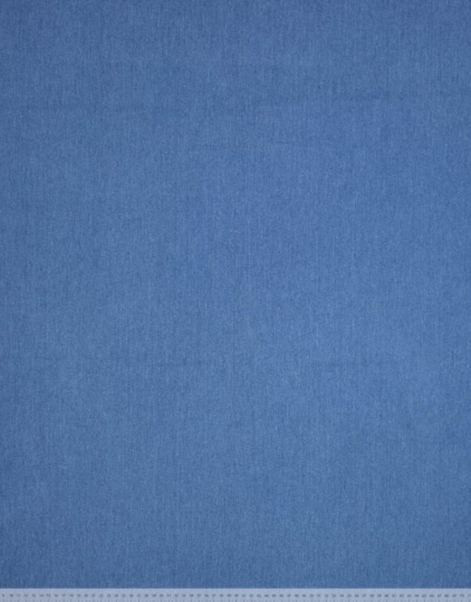 Katoen stretch twill denim donker blauw