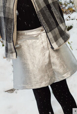 Bengaline stretch metallic silver