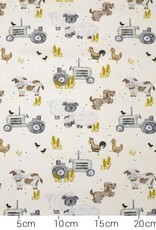 French terry soft touch happy farm