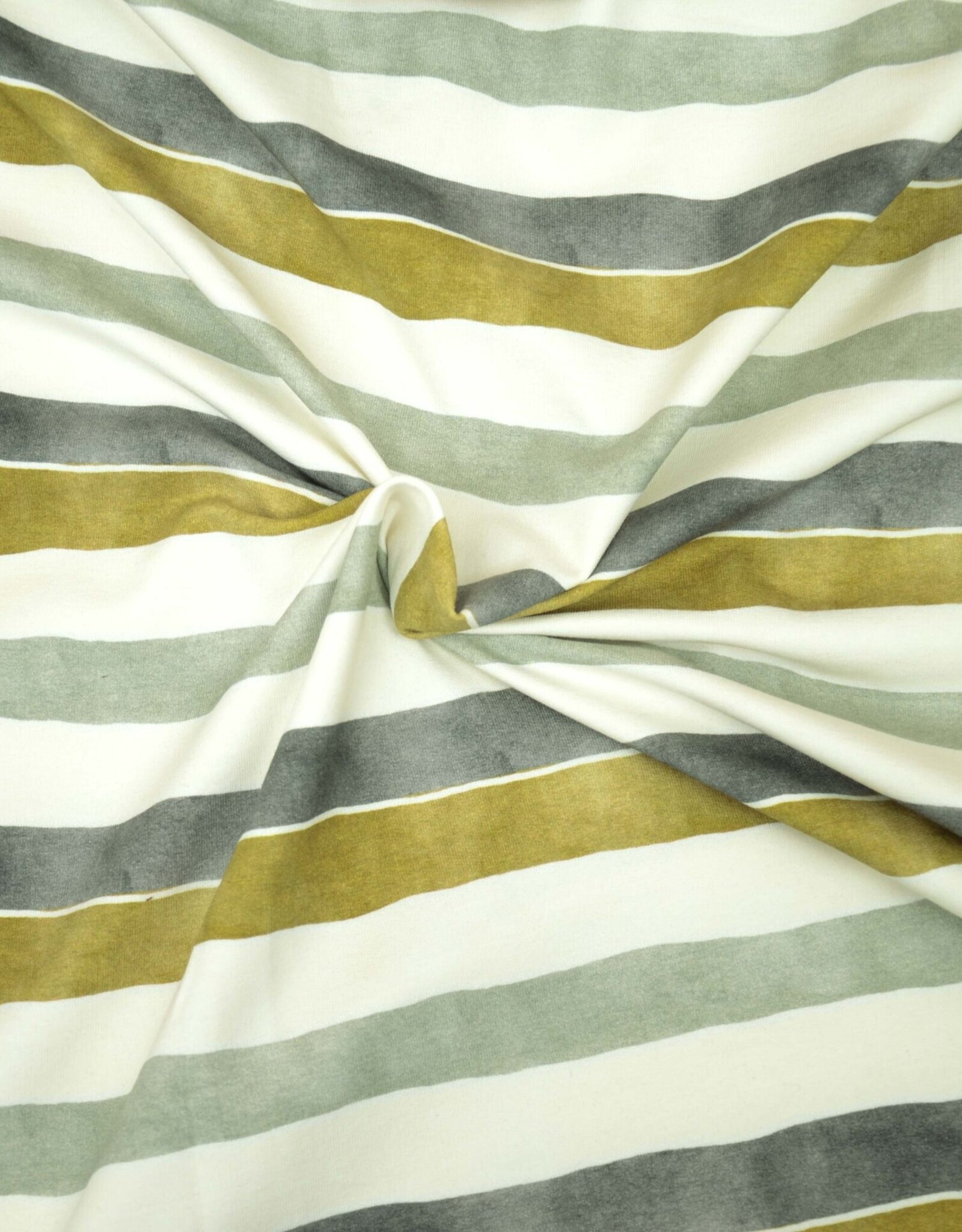 French terry soft touch happy farm stripes