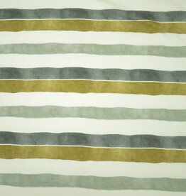 French terry soft touch happy farm stripes