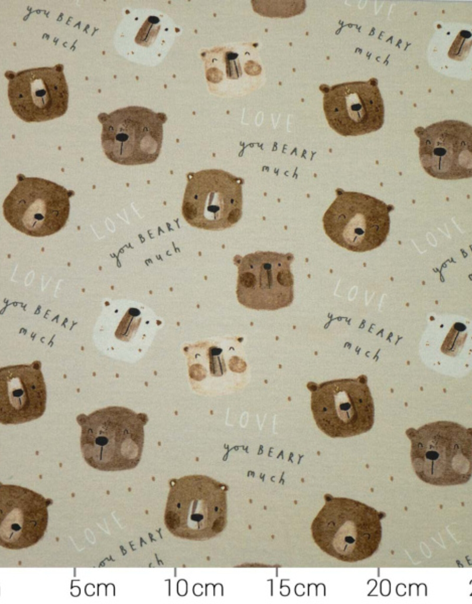 French terry soft touch lovely bear