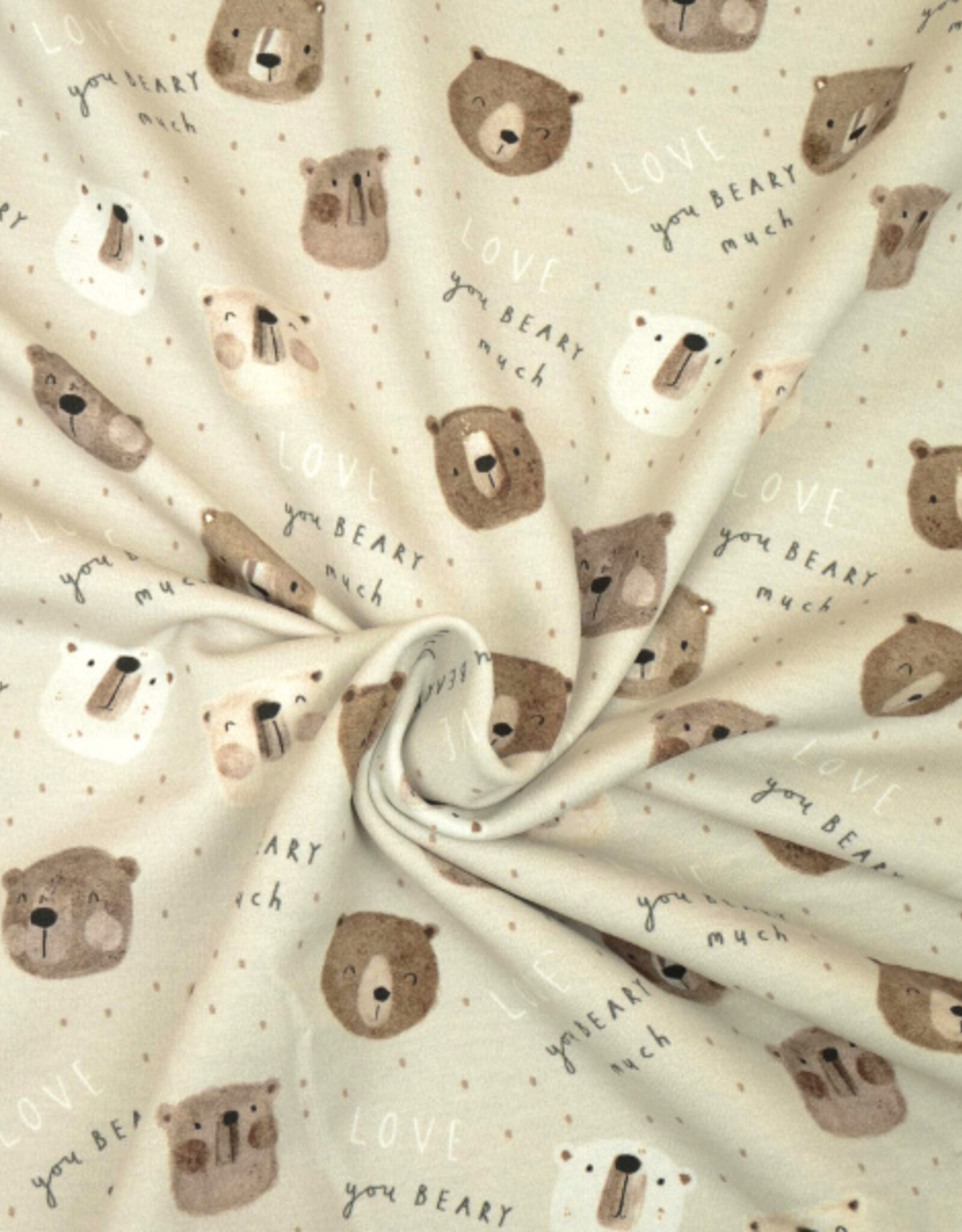 French terry soft touch lovely bear