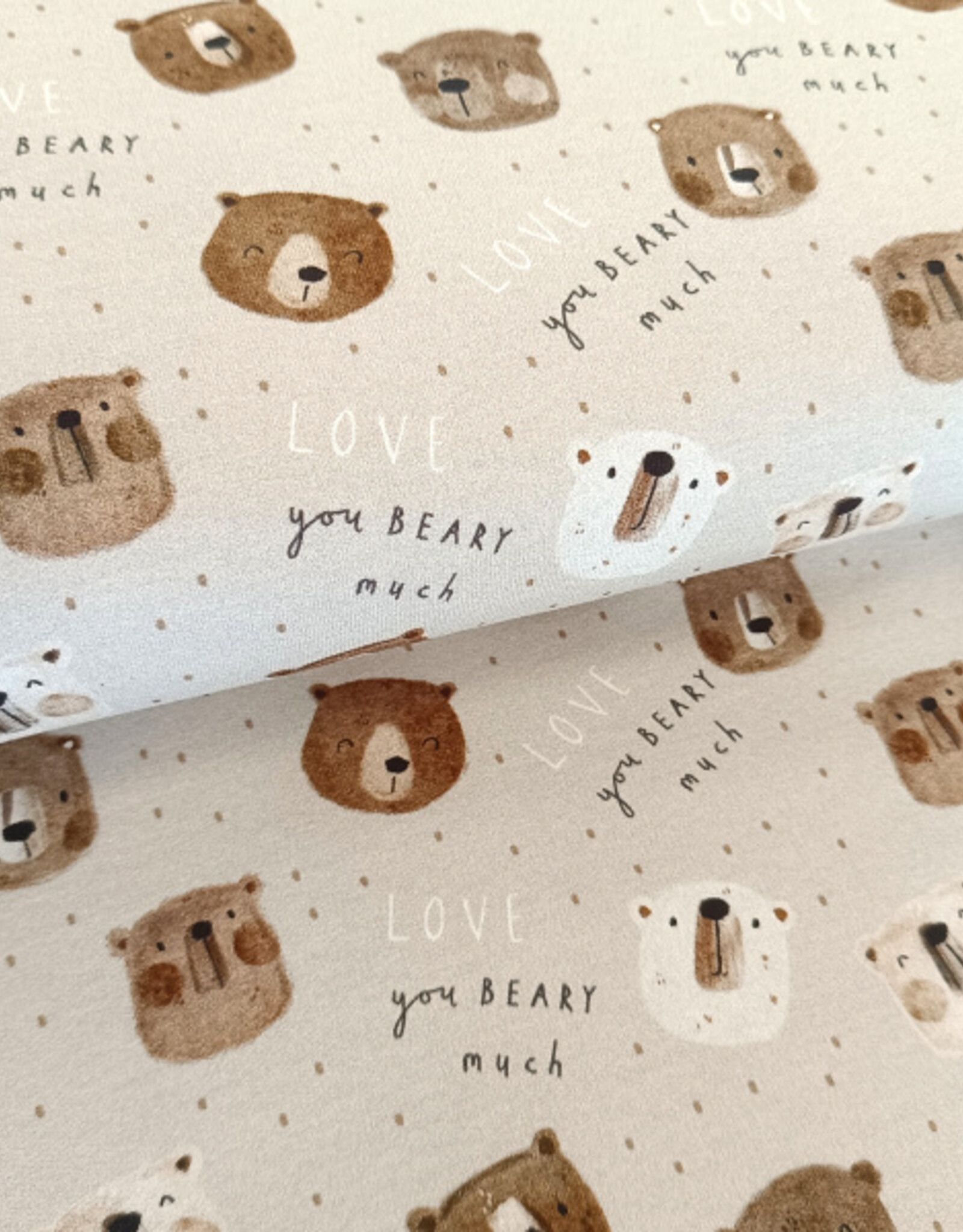 French terry soft touch lovely bear