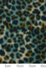 Viscose Animal skin groen  - fashion trends