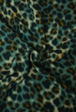 Viscose Animal skin groen  - fashion trends