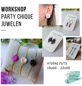 Workshop party chique juwelen in klei -  55€ (via betaallink)