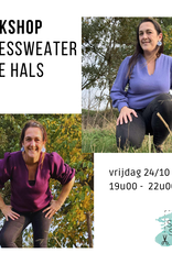 Workshop damessweater met diepe halsuitsnijding 24/10