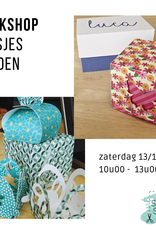 Workshop doosjes snijden 13 december