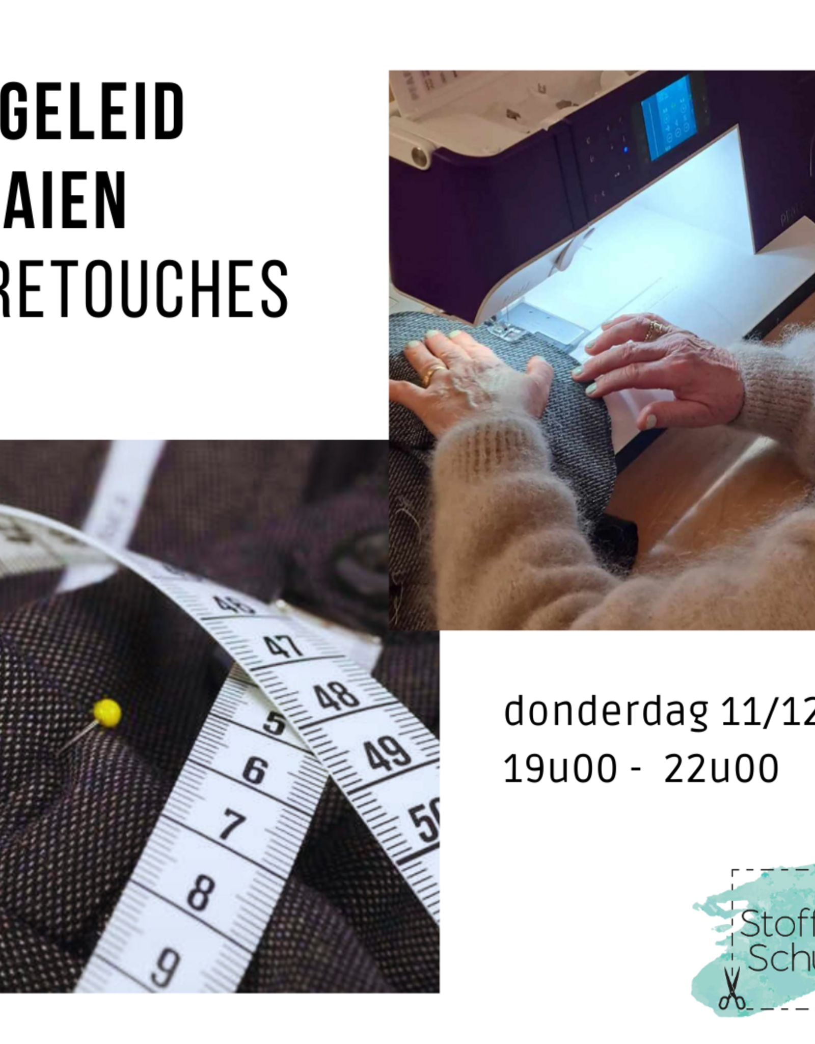 Begeleid naaien en retouche atelier avond - december