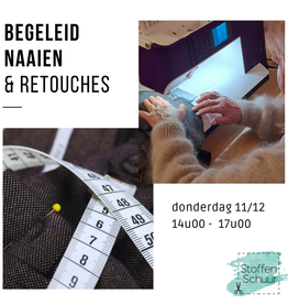 Begeleid naaien en retouche atelier namiddag - december