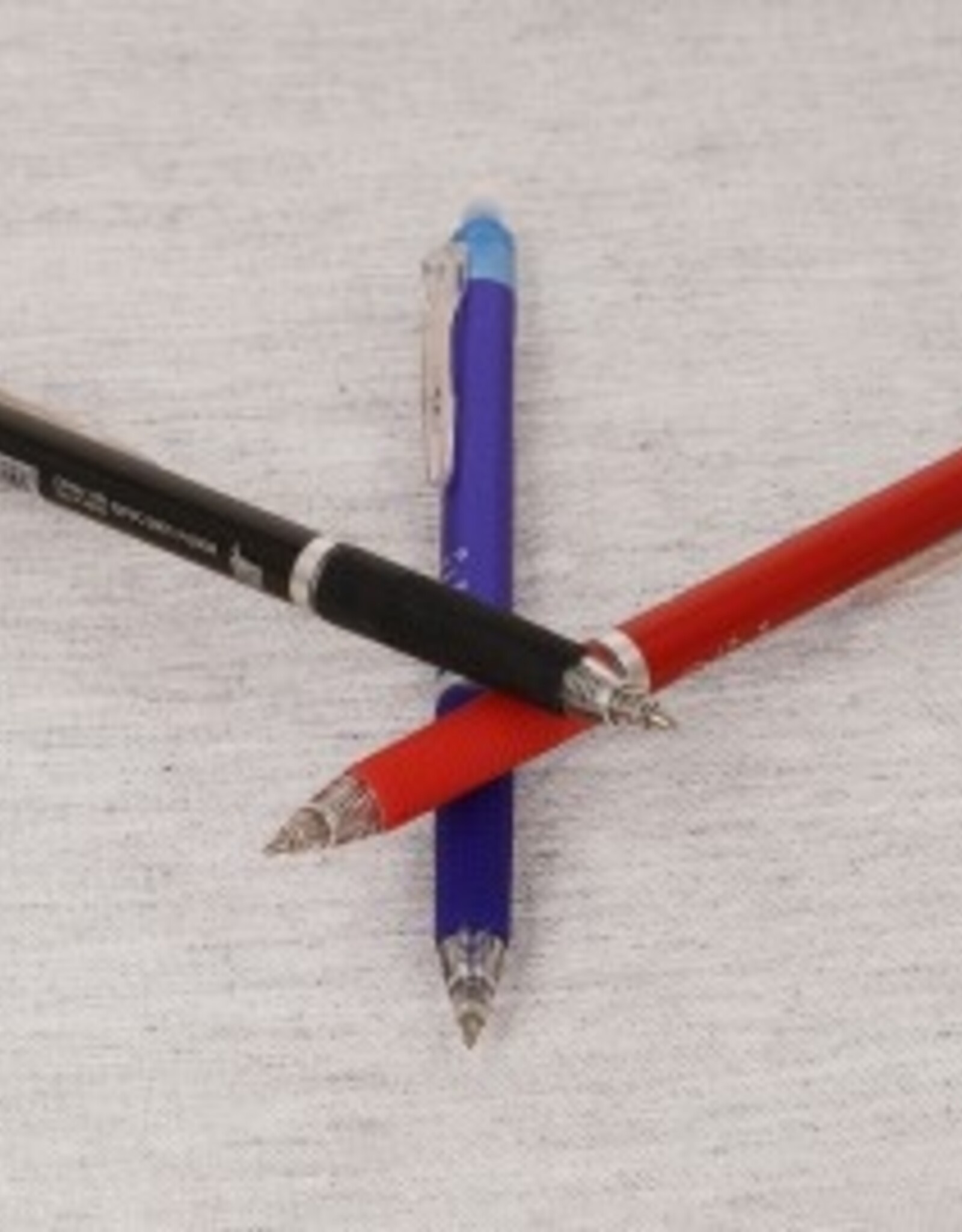 Stofpen uitgombaar en uitstrijkbaar blauw