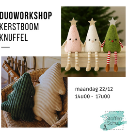 Duoworkshop : kerstboom knuffels naaien