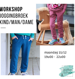 Workshop joggingbroek kind/man/dames