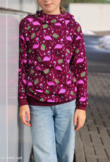 Softsweat Holly Jolly Christmas Flamingo bordeau