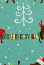 Softsweat Holly Jolly Christmas DachsHund mint