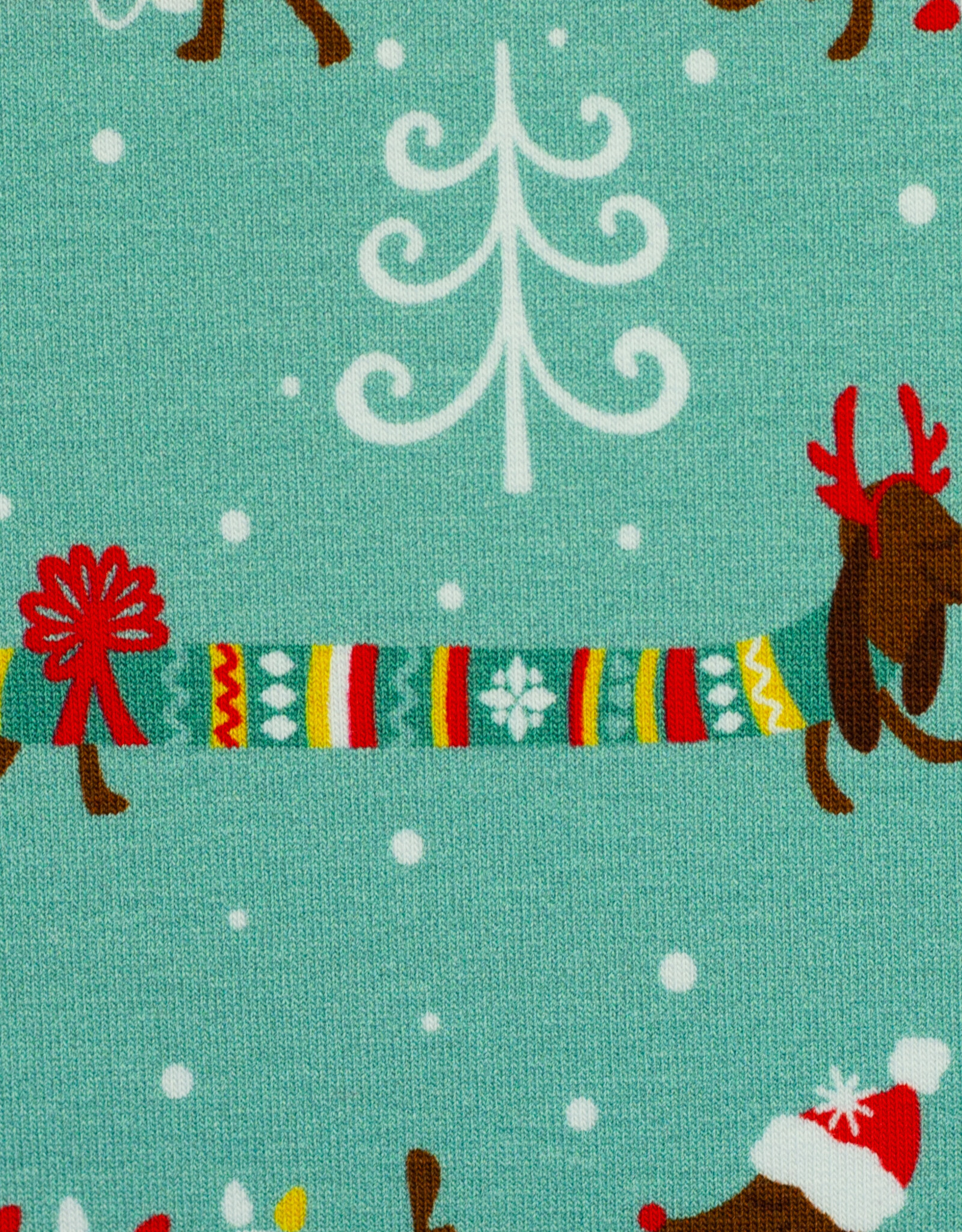 Softsweat Holly Jolly Christmas DachsHund mint
