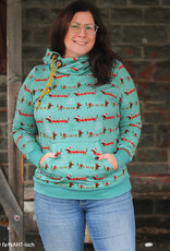 Softsweat Holly Jolly Christmas DachsHund mint