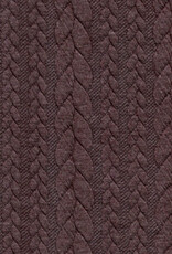 Gebreide jacquard met kabelstructuur bruin