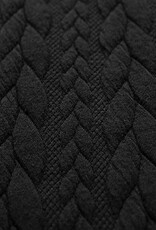 Gebreide jacquard met kabelstructuur zwart