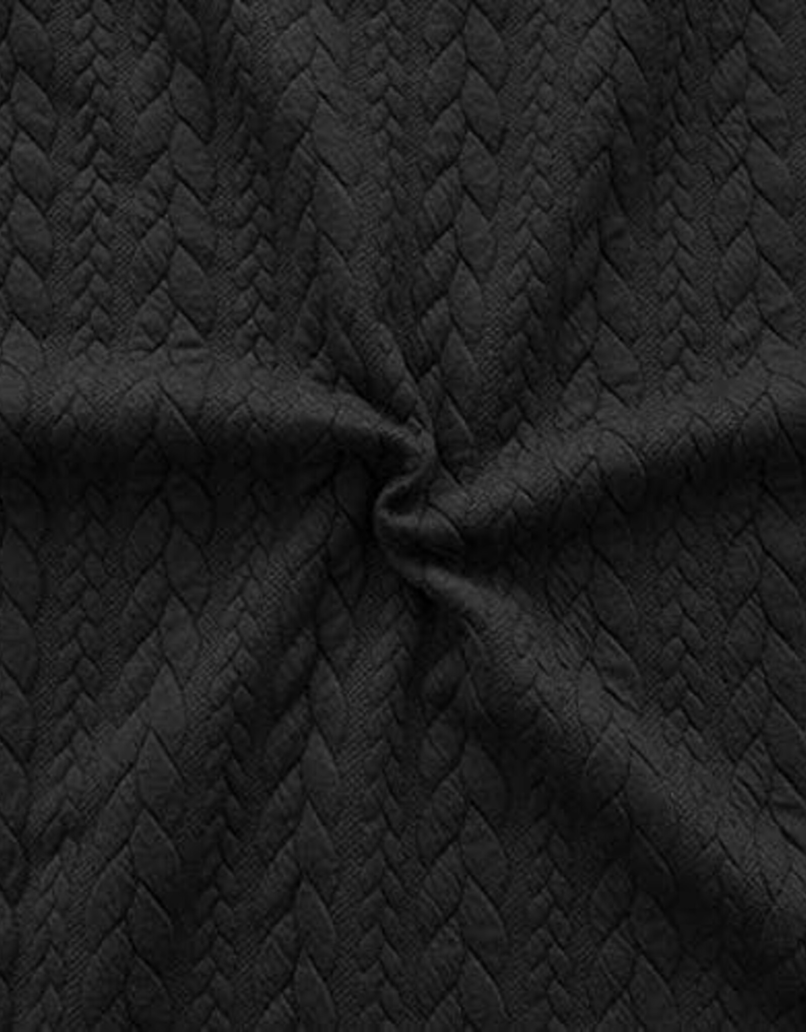 Gebreide jacquard met kabelstructuur zwart