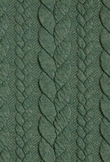 Gebreide jacquard met kabelstructuur groen