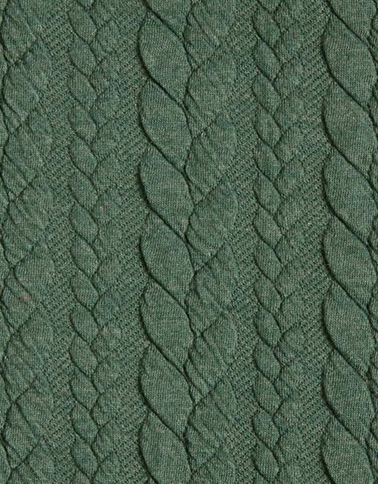 Gebreide jacquard met kabelstructuur groen
