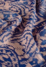 Satijn met velvet touch two-tone softrose-kobalt