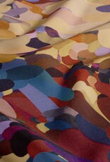 Viscose kleurbom bordeau lichtoker lila