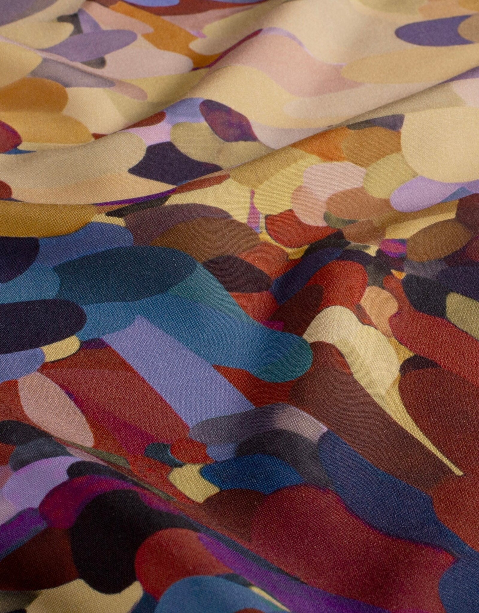 Viscose kleurbom bordeau lichtoker lila