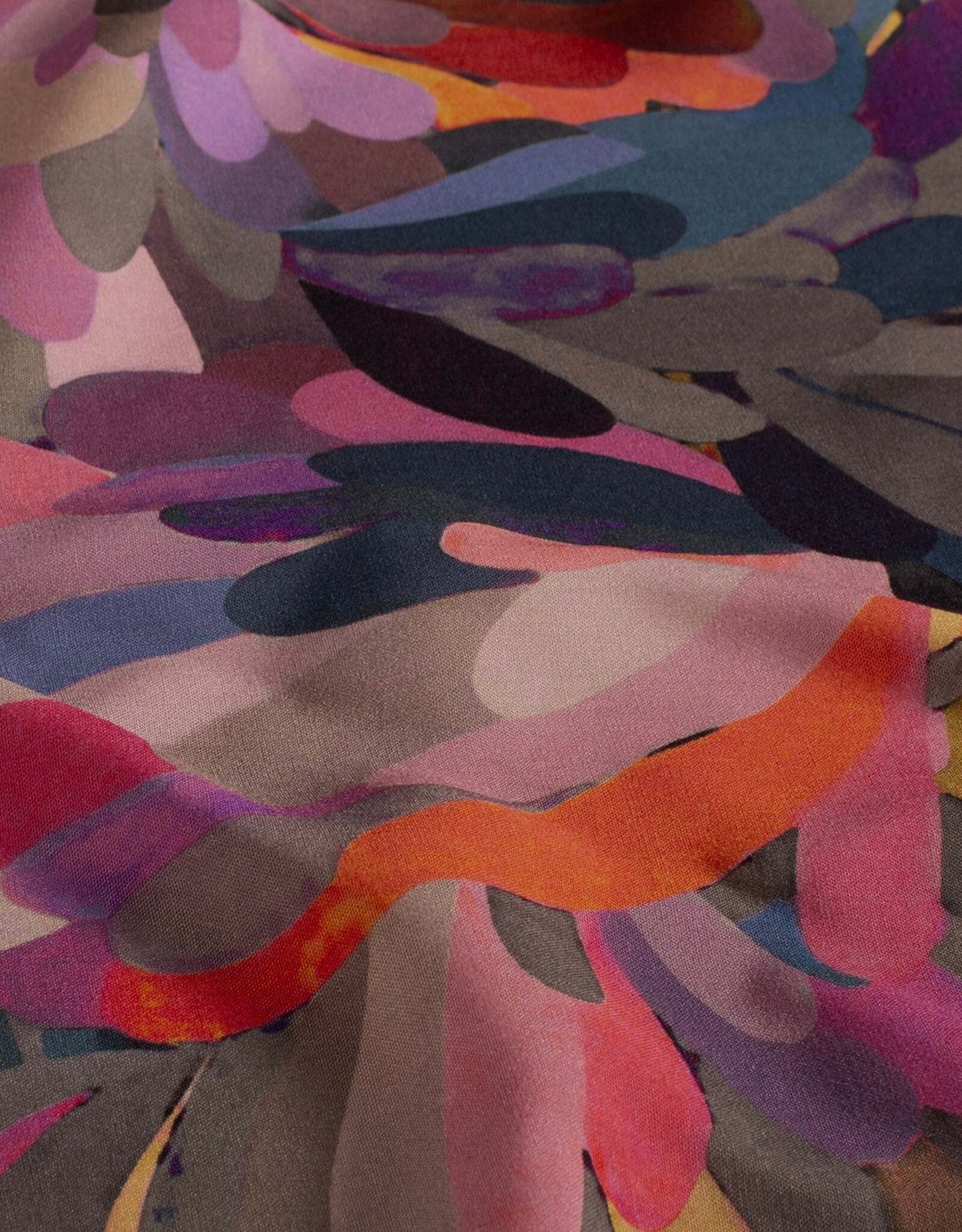 Viscose kleurbom rose oranje grijs