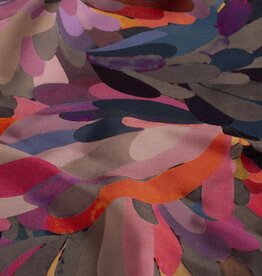 Viscose kleurbom rose oranje grijs