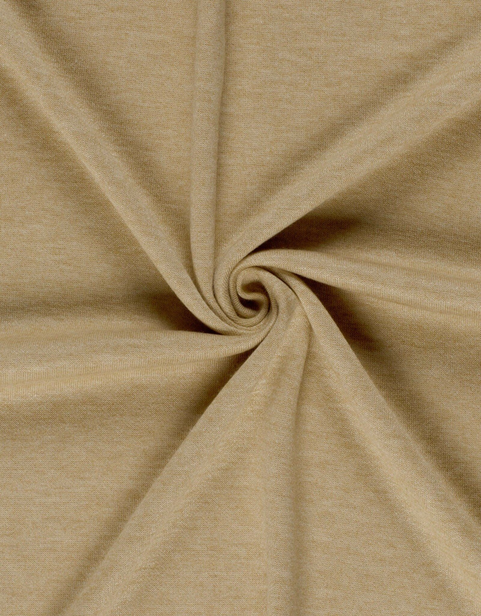 Vormvast viscose breisel zacht oker camel