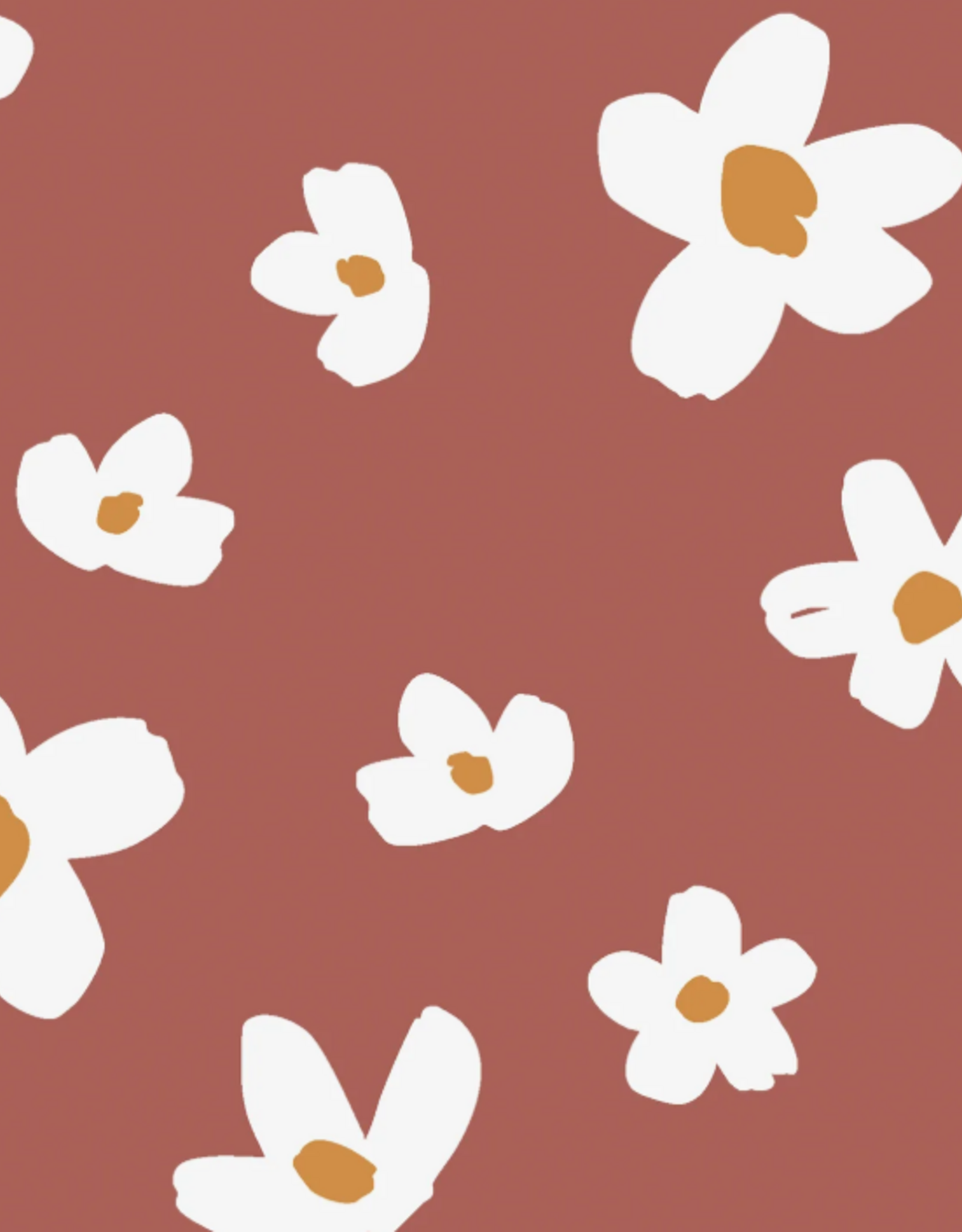 Gecoate regenjassenstof lichtroest gebloemd