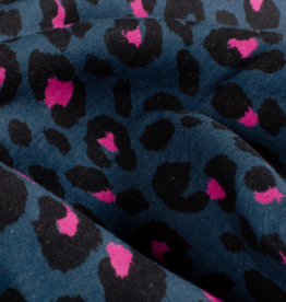 Jogging luipaardprint vlekken fuchsia jeans