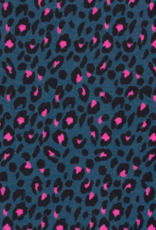 Jogging luipaardprint vlekken fuchsia jeans