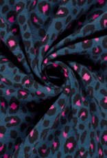 Jogging luipaardprint vlekken fuchsia jeans