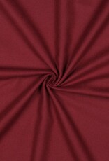 Flannel molton uni bordeau