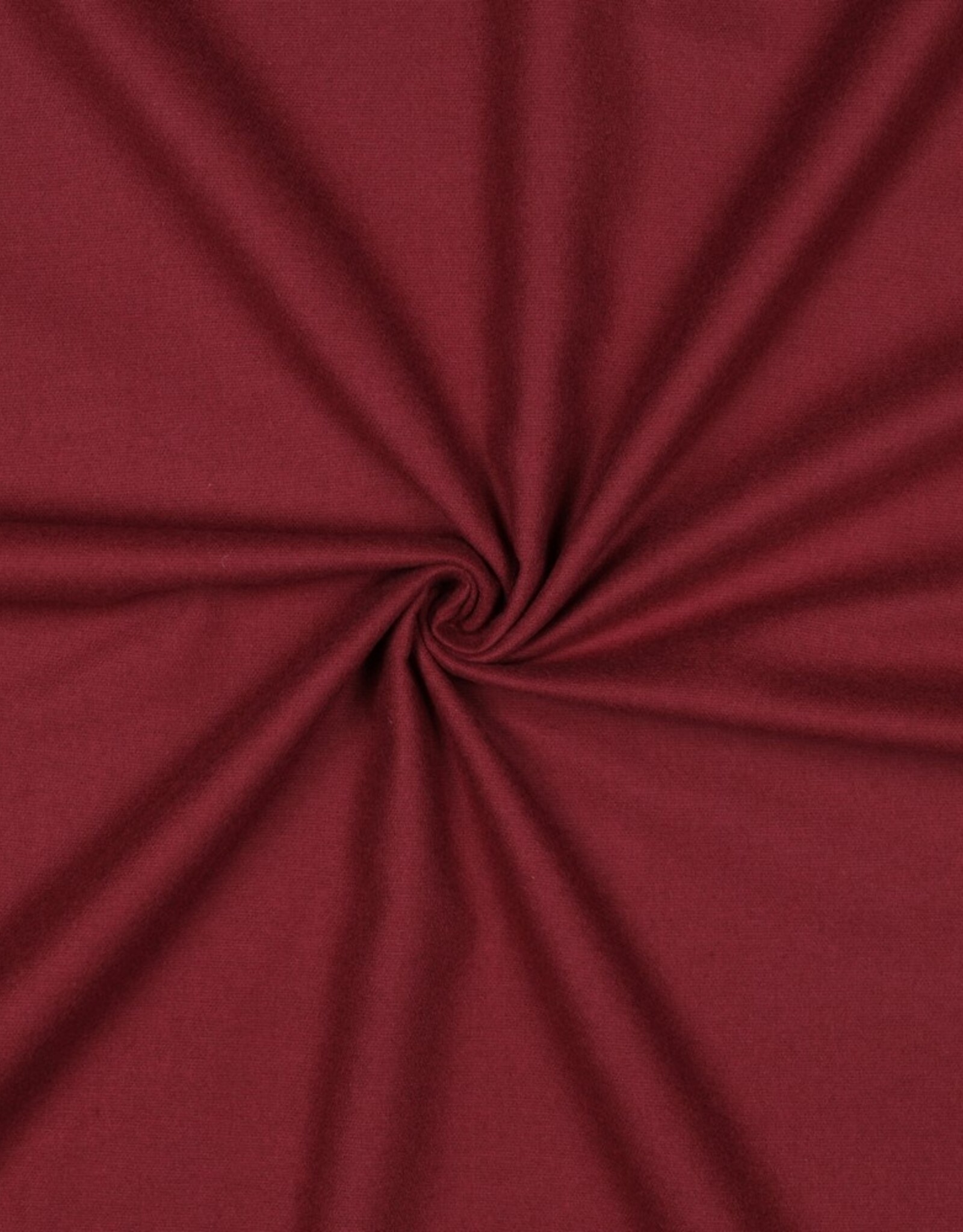 Flannel molton uni bordeau