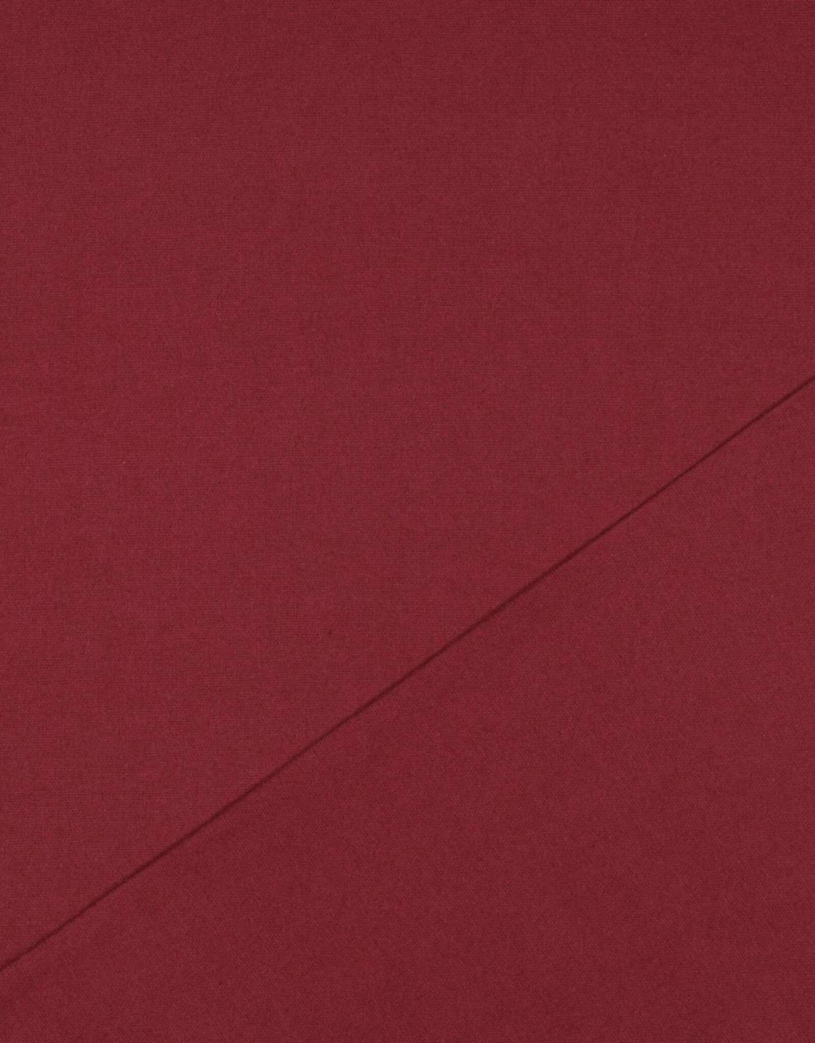 Flannel molton uni bordeau