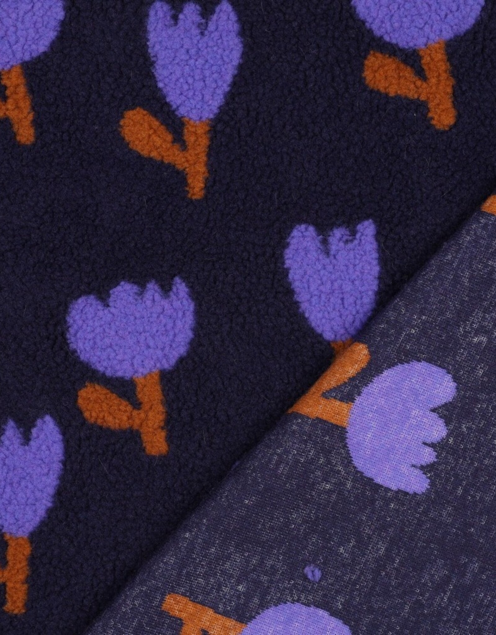 Teddy flowers Tullips marine/paars