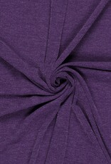Soft cozy ribjersey aubergine paars