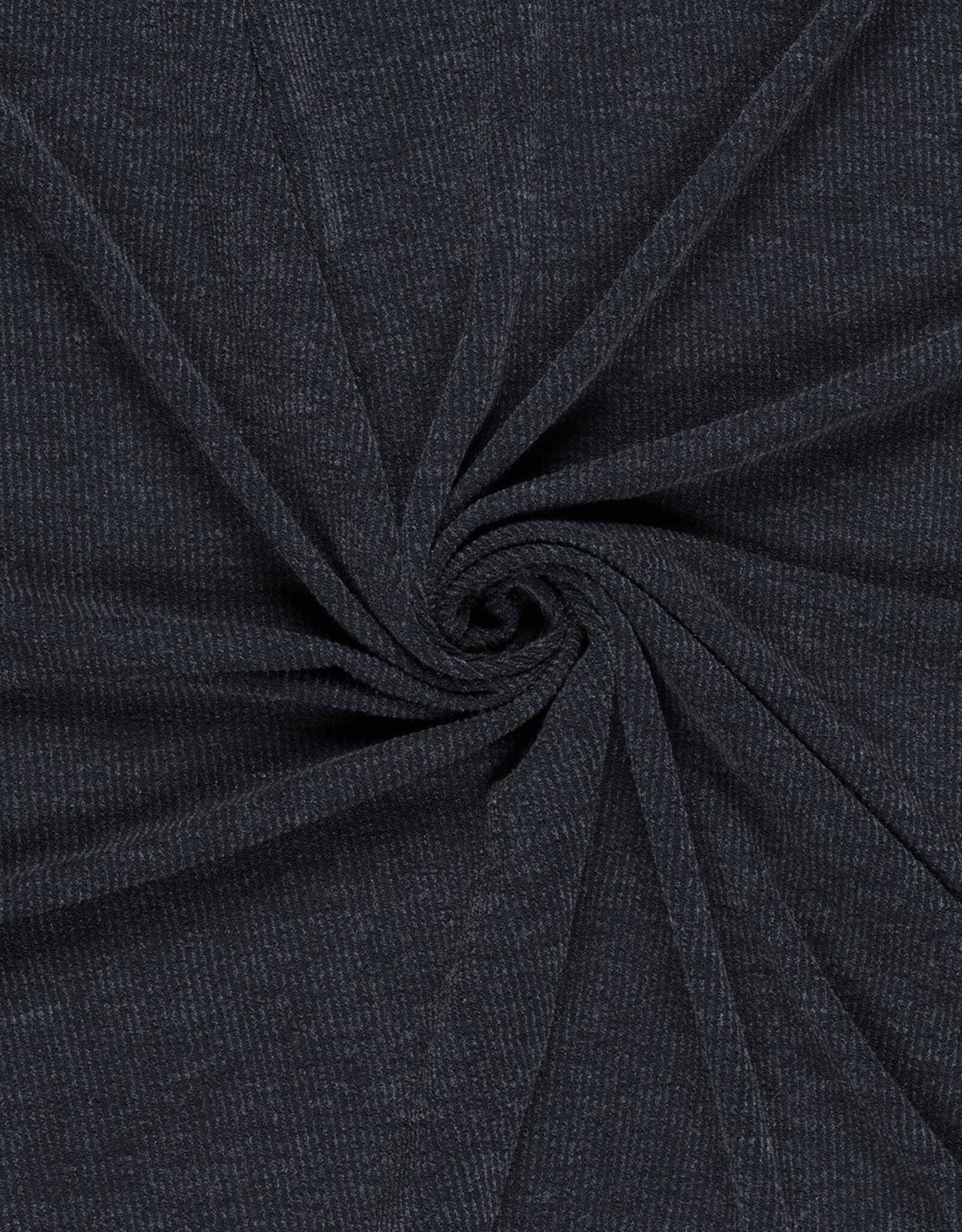 Soft cozy ribjersey denim blauw