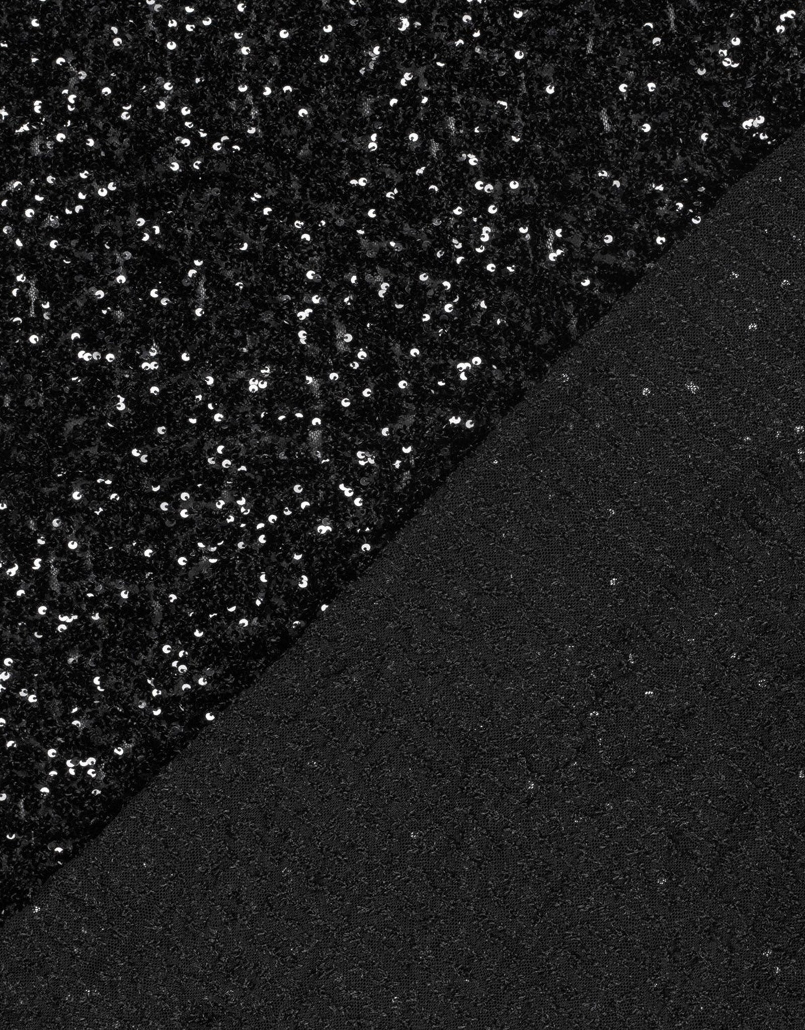 Sequins fijne pailletten zwart