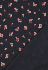 Jersey jeans mélange kleine bloemenruikers