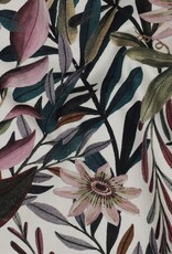 Canvas digitale bedrukking floraal bloemen - witte ondergrond