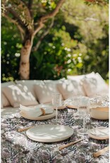 Canvas digitale bedrukking floraal bloemen - witte ondergrond