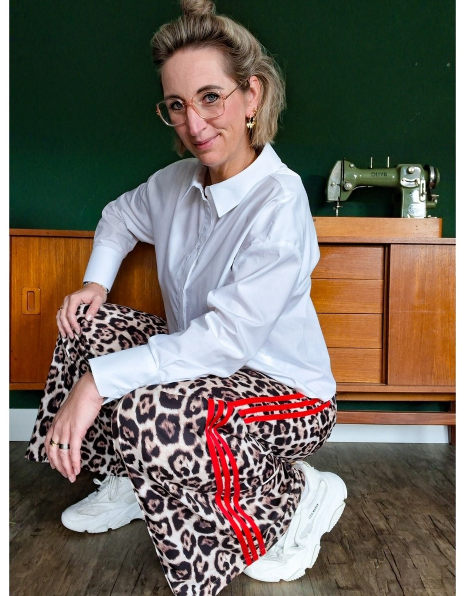 Satijn dierenvlekken leopard bruin