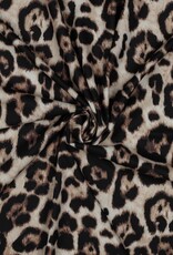 Satijn dierenvlekken leopard bruin